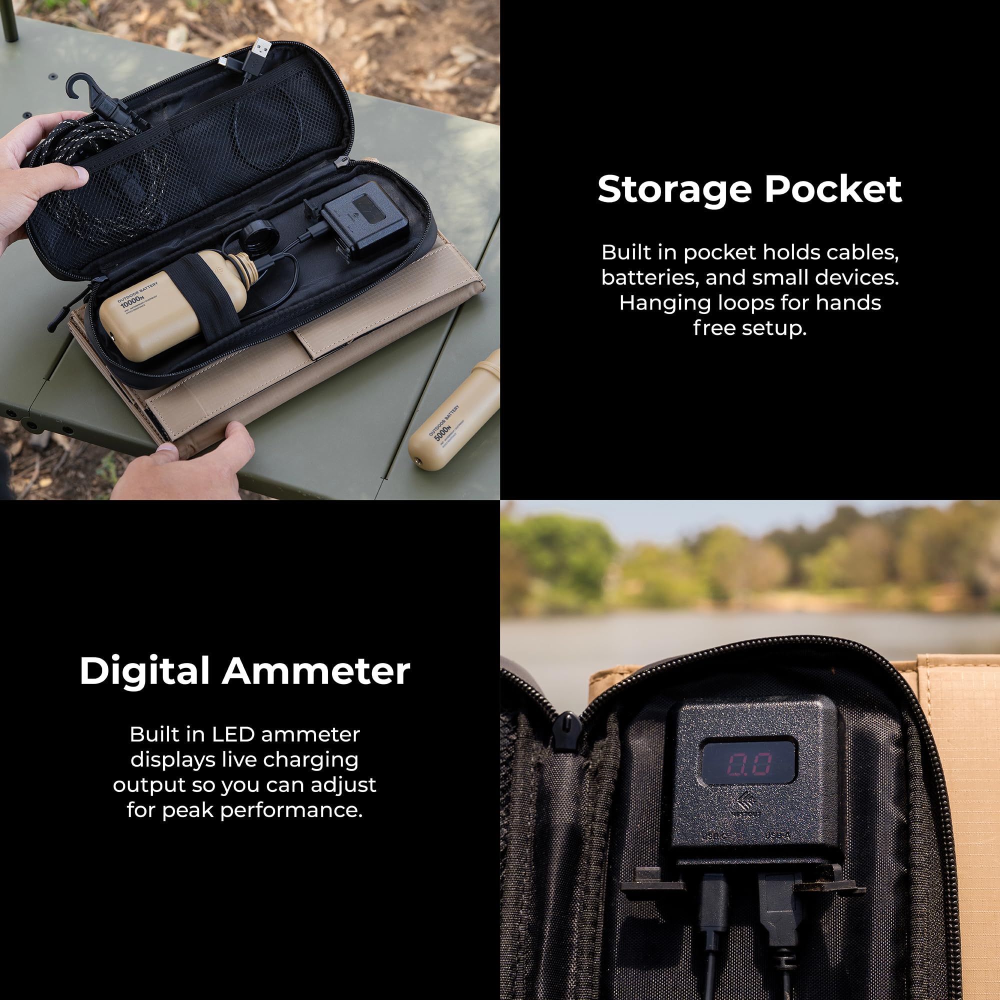 ELECOM NESTOUT internal pocket storing cables and power bank for organized charging