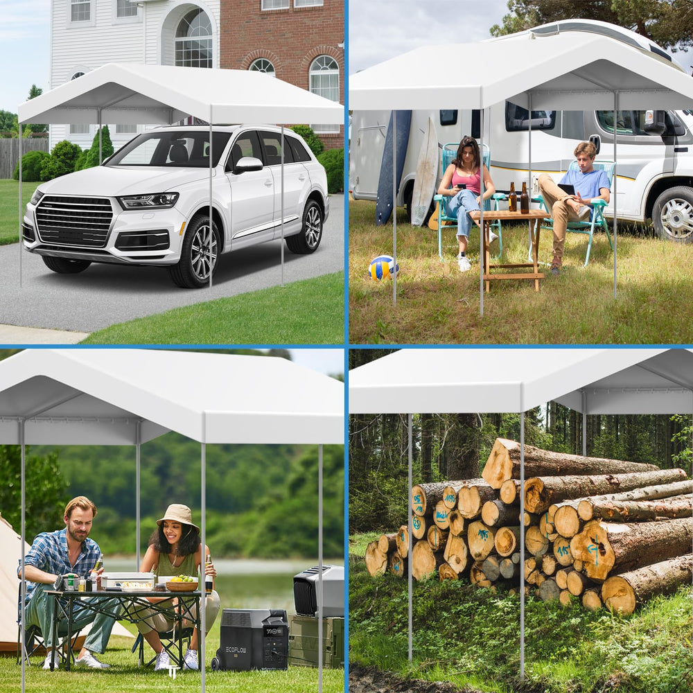 Elecoman canopy used at backyard event offering shade and weather protection