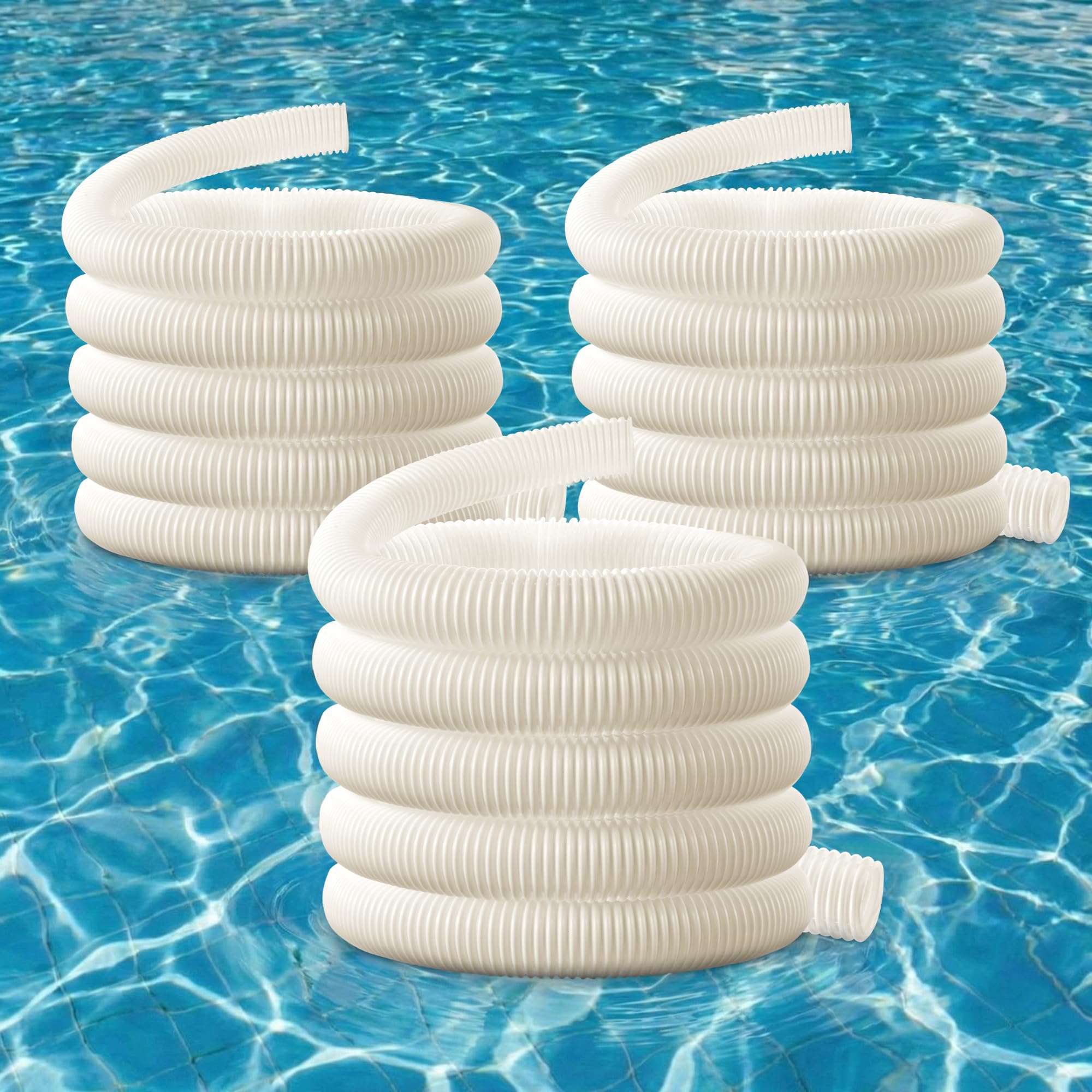 ElectricWise front view of three replacement hoses showing fit for Polaris 360 and convenience