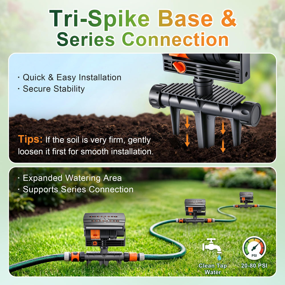 ElectricWise closeup of 16 nozzles demonstrating uniform spray distribution