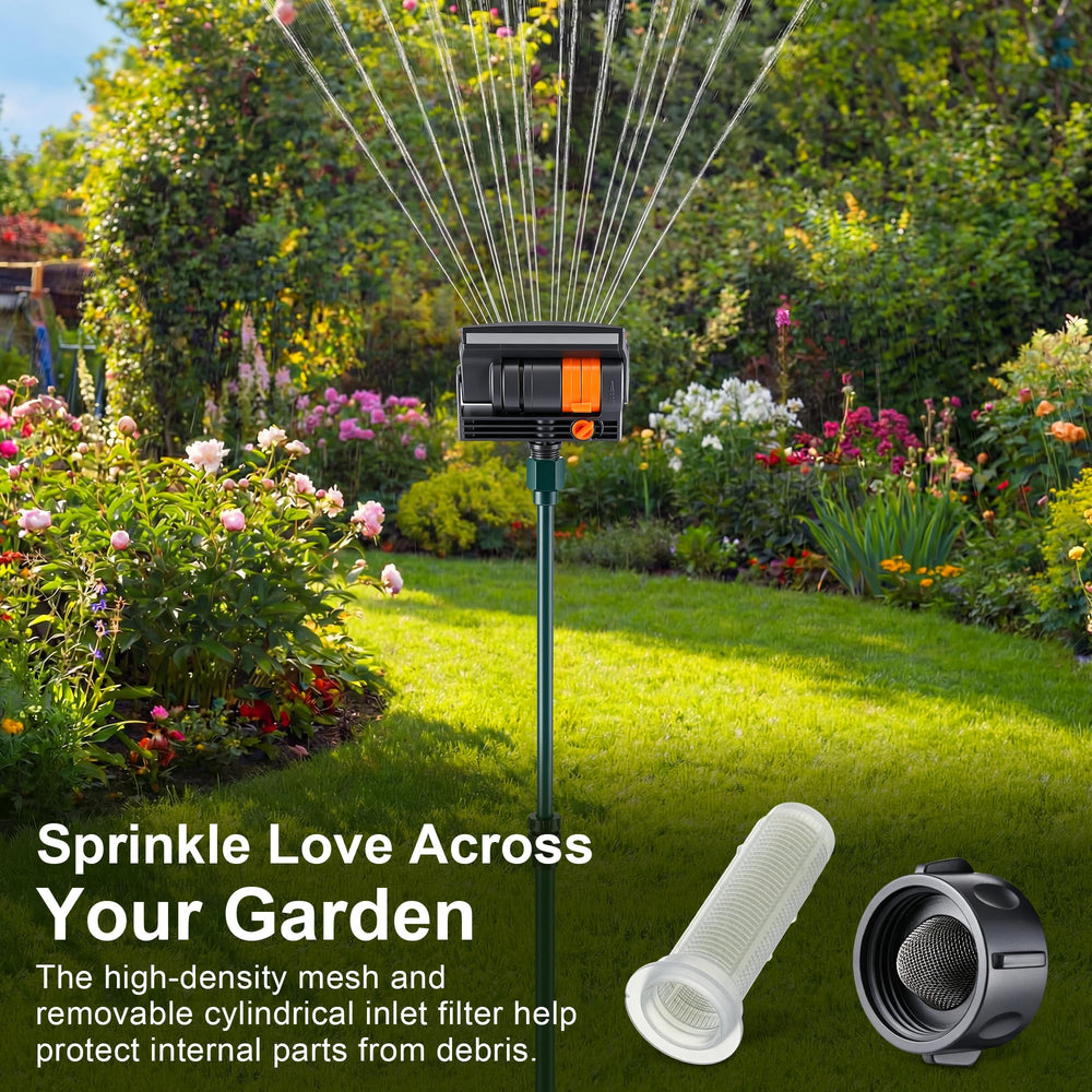 ElectricWise sprinkler installed on slope providing secure, consistent irrigation