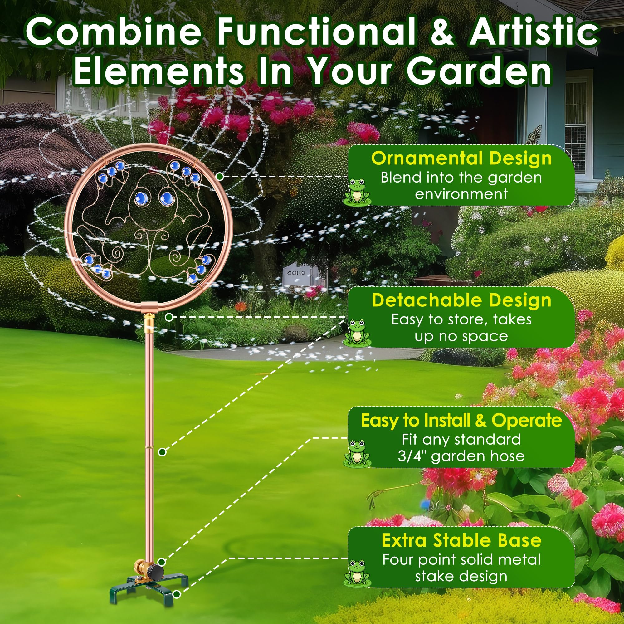 ElectricWise four-point stake and base detail showing extra stability benefit