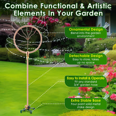 ElectricWise four-point stake base demonstrating stability on turf benefit