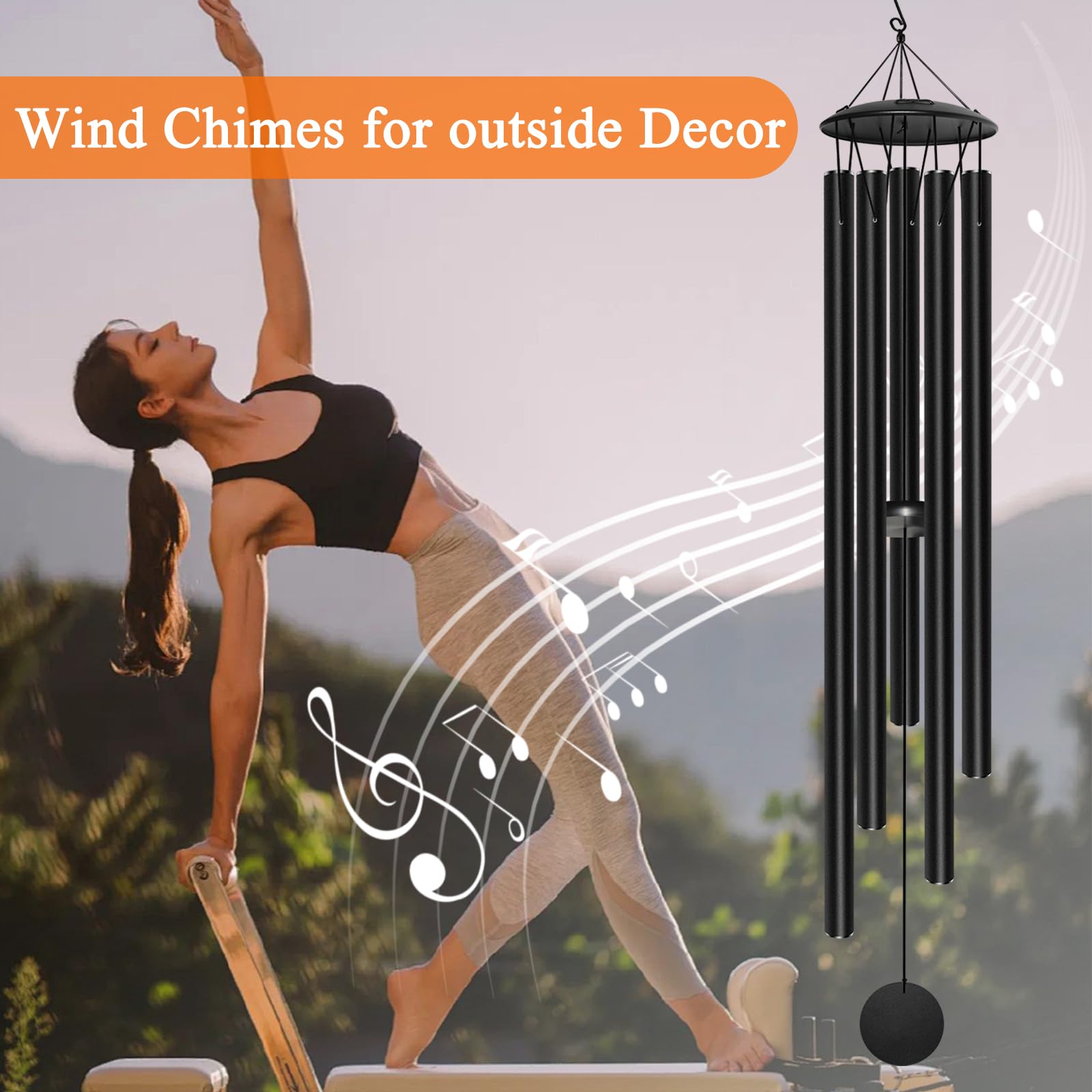 Elecxlink hanging on porch lifestyle image creating calming outdoor atmosphere