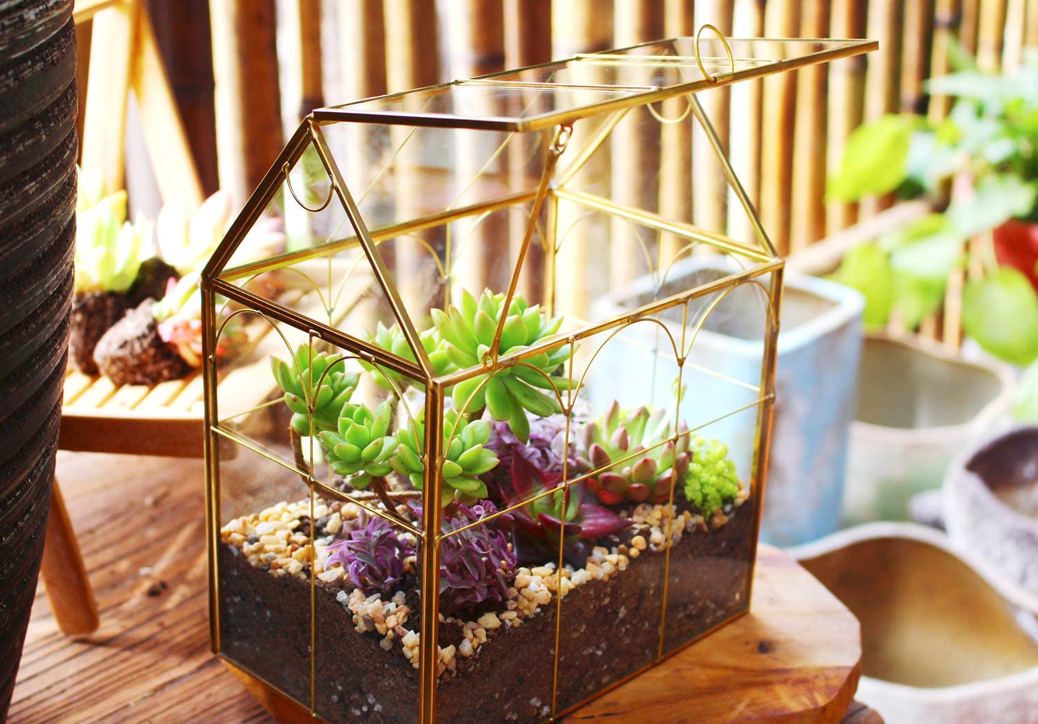 ELEGANTLIFE base detail showing non-waterproof design that prevents root rot