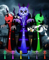 Elegear Grim Reaper front view showing 10ft height and intimidating presence