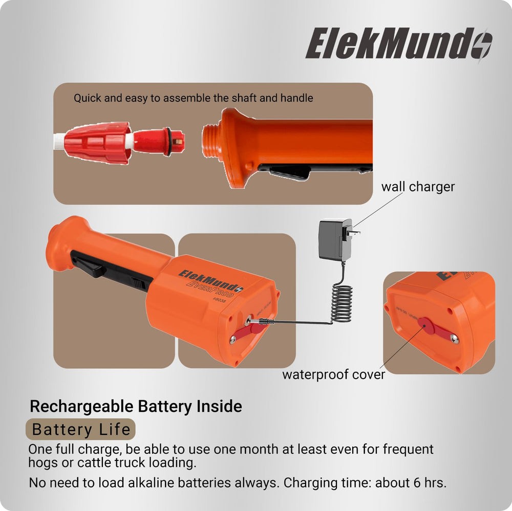 ELEKMUNDO flexible shaft detail demonstrating 270° bend for better reach