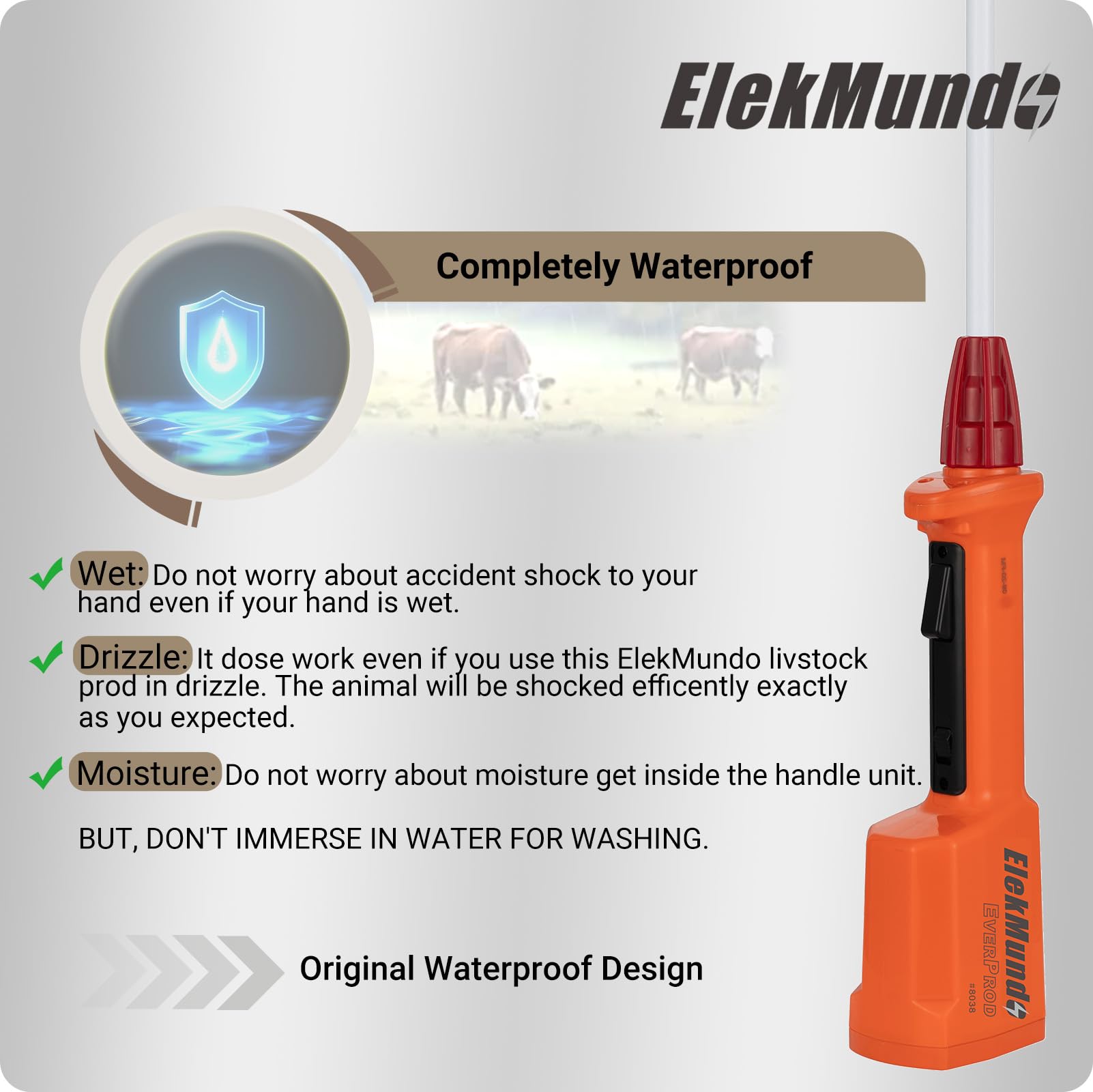 ELEKMUNDO prod in use guiding cattle during loading for controlled movement