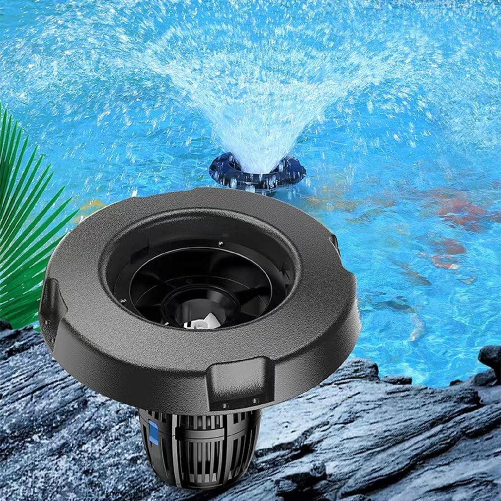 elelife pump operating in a garden pond improving circulation and oxygen