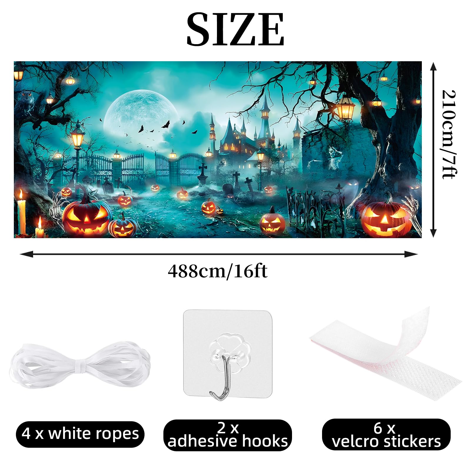 Eleouto scale comparison with doorframe illustrating full 7x16ft coverage
