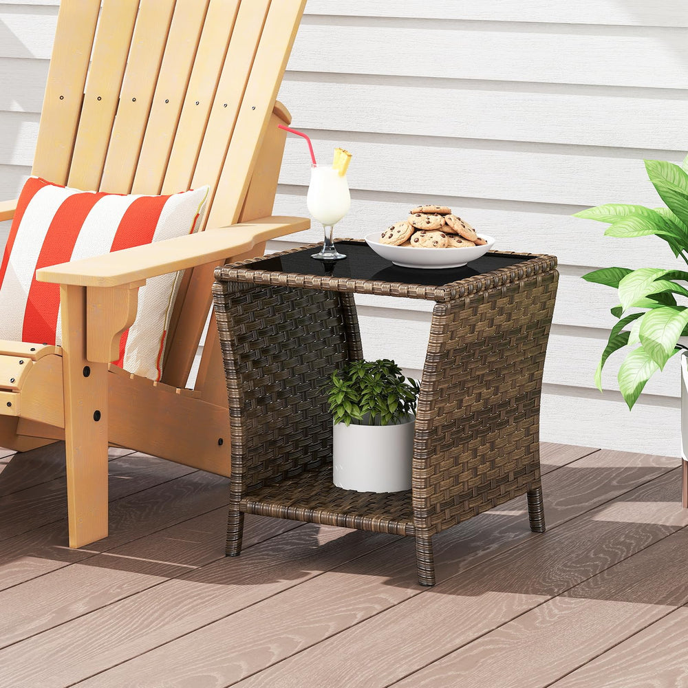 Elepude compact table on balcony illustrating small-space suitability