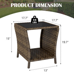 Elepude closeup of powder-coated frame and rattan weave for durability