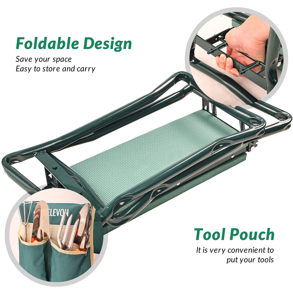 ELEVON folded flat in car trunk illustrating portability and easy storage