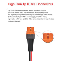 ELFCULB 50ft 12AWG cable fully extended for long-distance solar placement