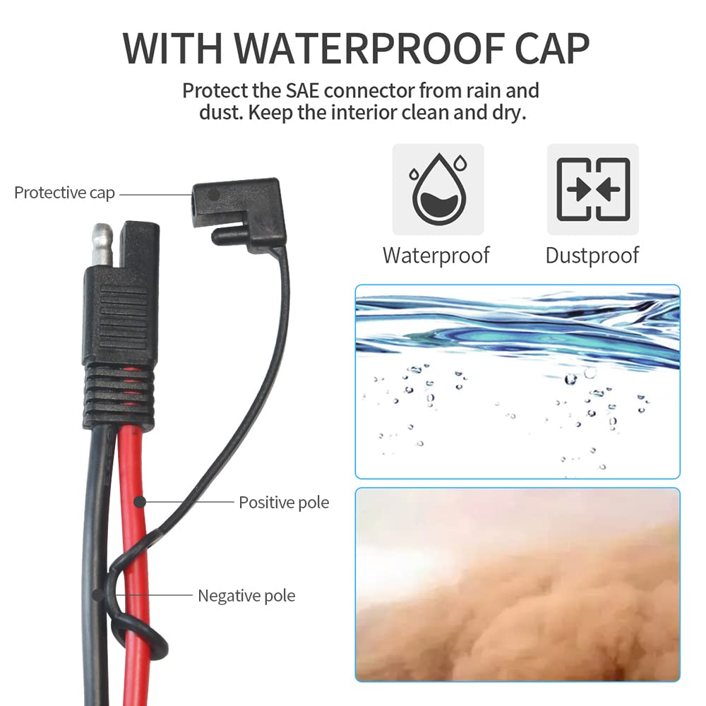 ELFCULB cable connected to vehicle battery demonstrating quick field use and safety