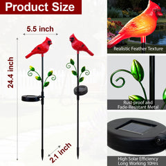 Elfengarden side profile of cardinal stake highlighting durable resin and finish benefits