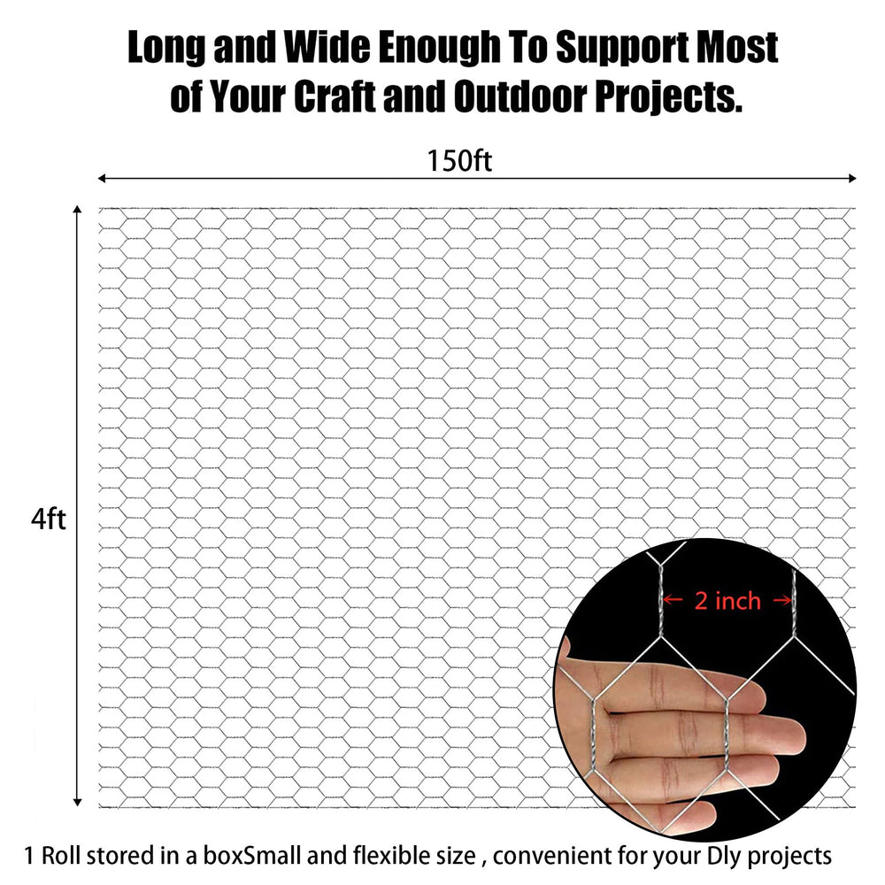 elfinrm closeup hex pattern showing 2-inch mesh and galvanized finish for durability