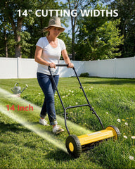 EliteEdge ergonomic U-handle detail for comfortable pushing benefit