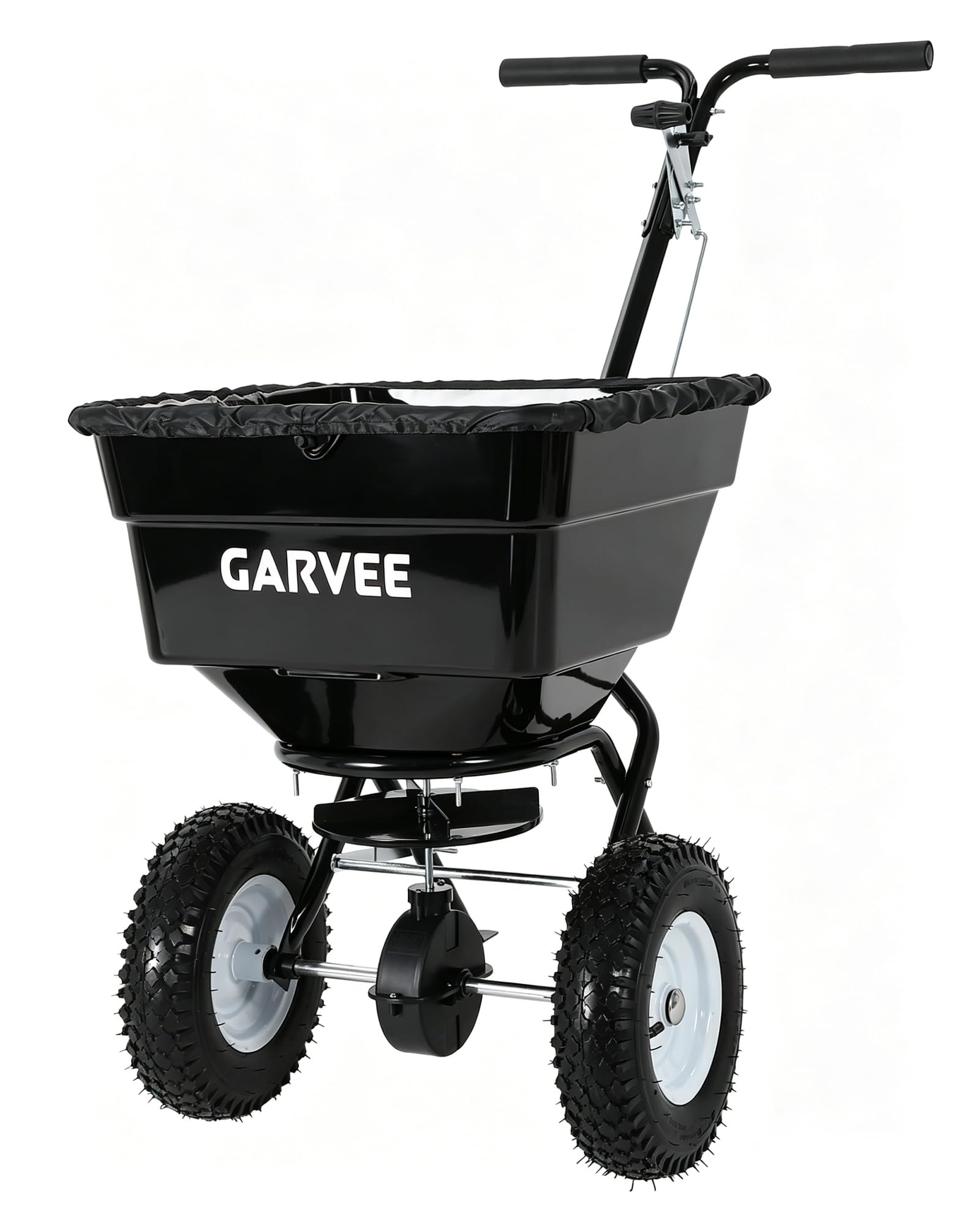 EliteEdge front view showing full hopper and sturdy frame for quick filling