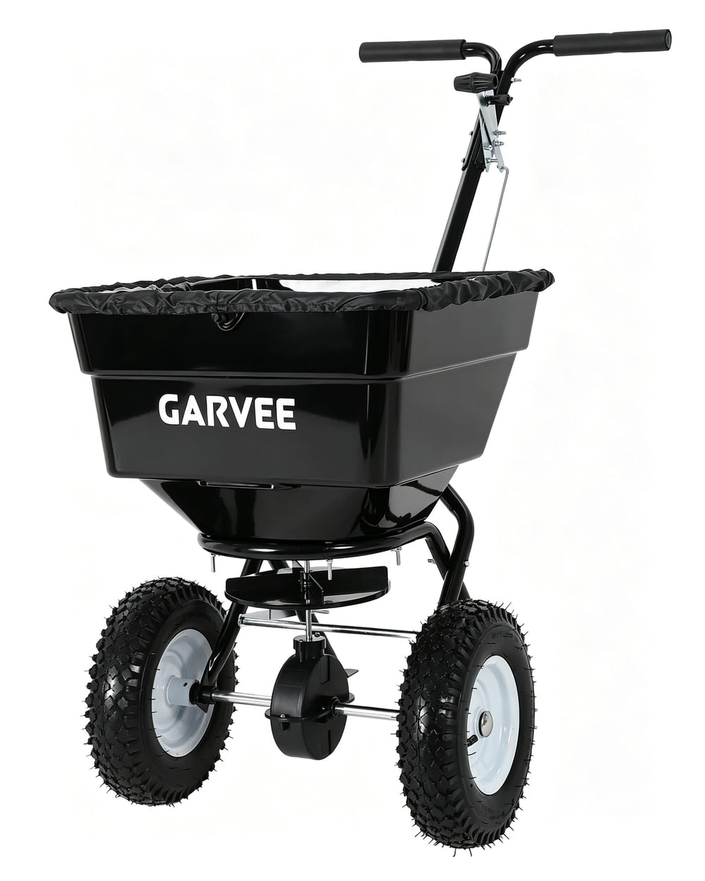 EliteEdge front view showing full hopper and sturdy frame for quick filling
