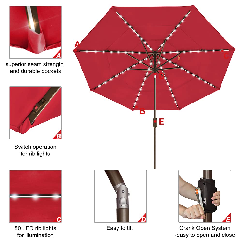 EliteShade crank handle and push-button tilt showing easy operation and quick adjustments