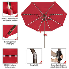 EliteShade crank handle and push-button tilt showing easy operation and quick adjustments