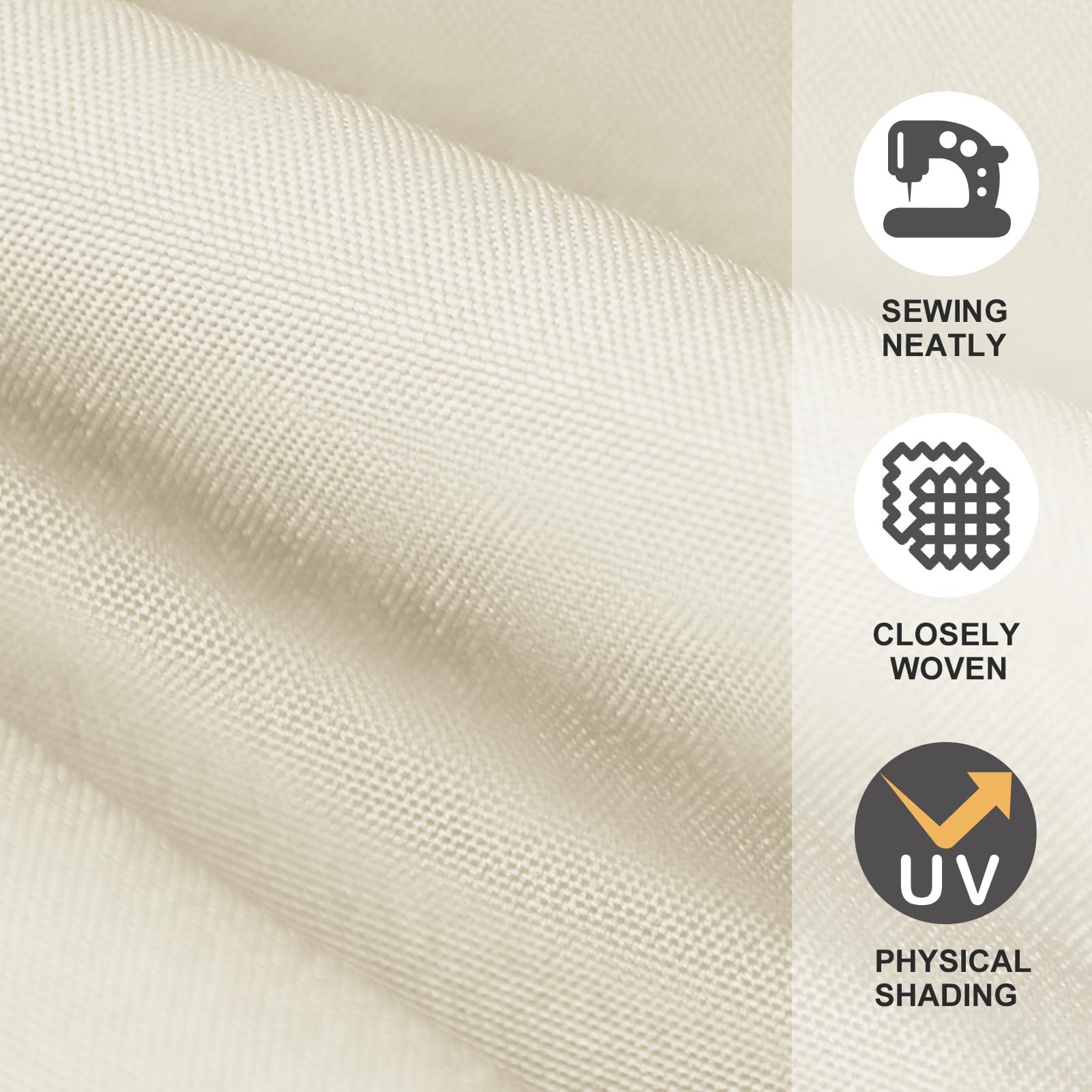 EliteShade panel seam close-up showing reinforced stitching for lasting use