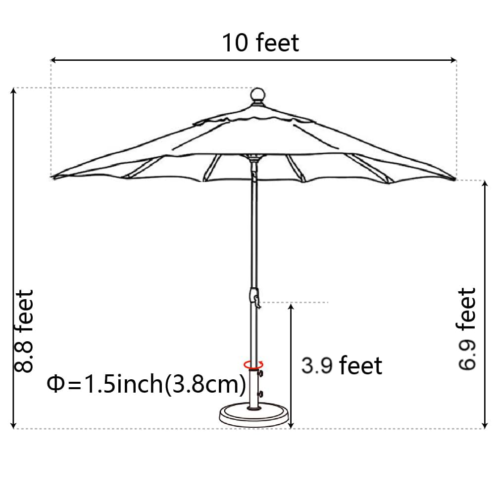 EliteShade over outdoor dining table showing comfortable shaded seating benefit