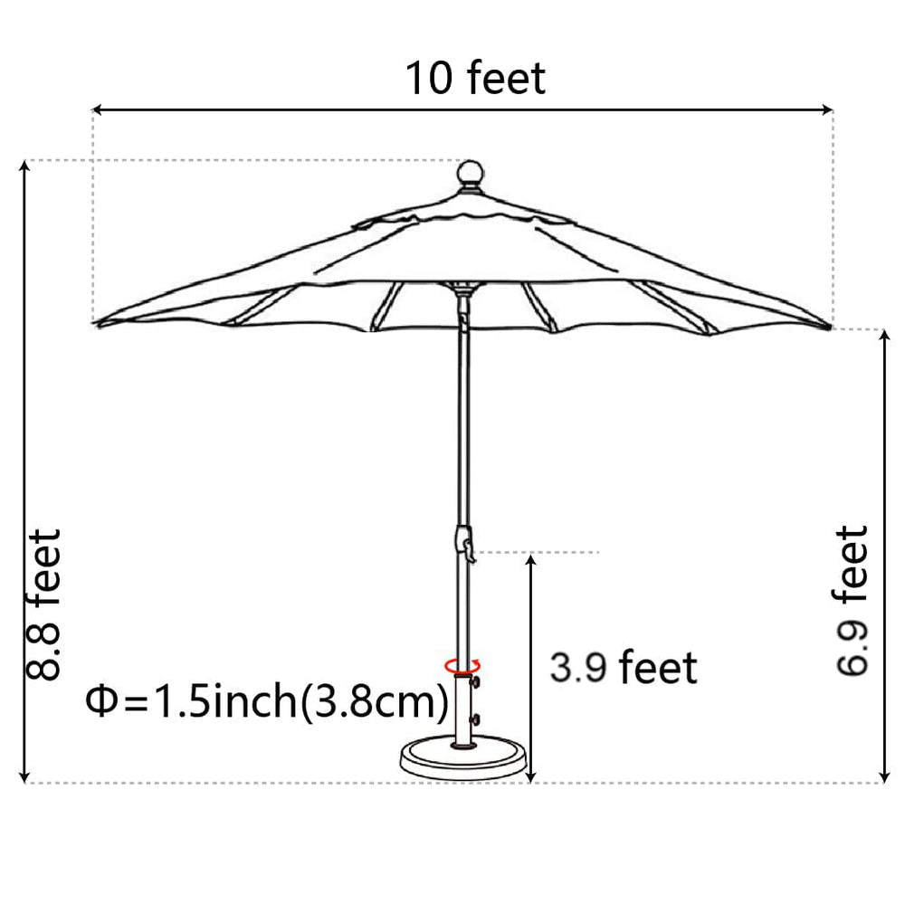EliteShade over outdoor dining table showing comfortable shaded seating benefit