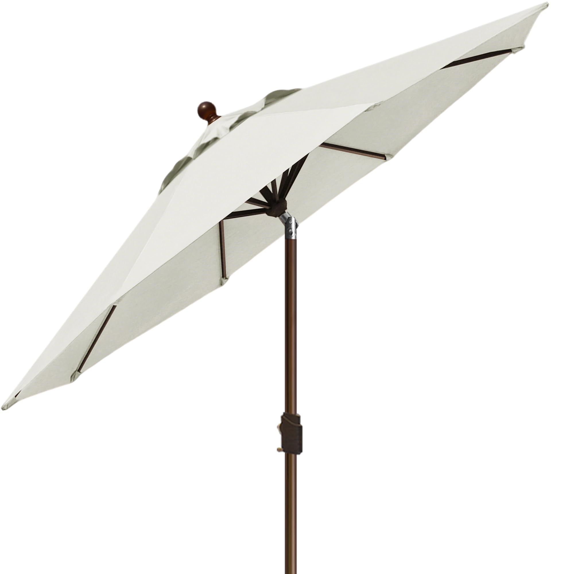 EliteShade 9ft umbrella over table illustrating coverage and size scale