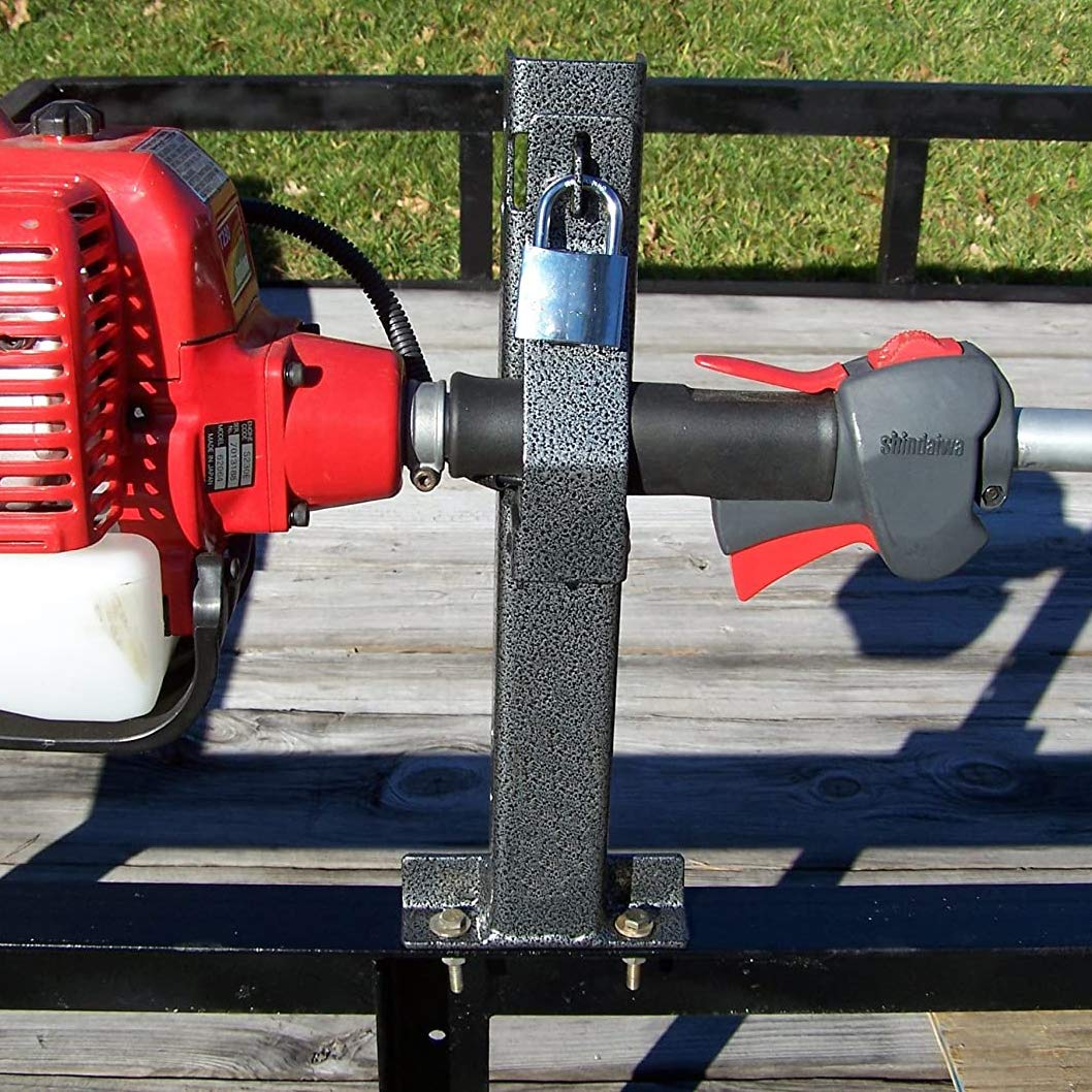 ELITEWILL rack mounted on an open trailer showing secure bolt-on installation
