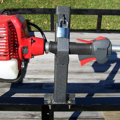 ELITEWILL rack mounted on an open trailer showing secure bolt-on installation