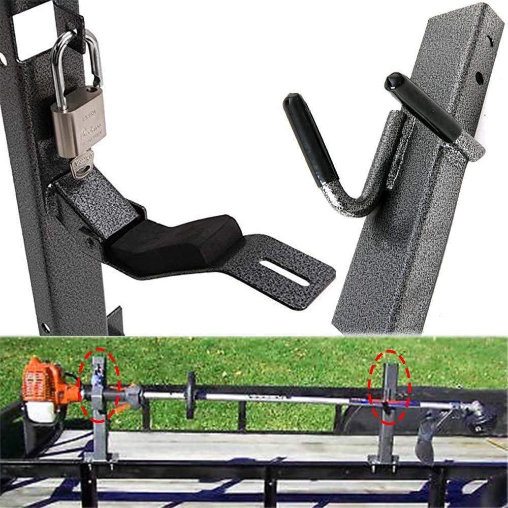 ELITEWILL rack with trimmer for size comparison demonstrating upright storage benefit