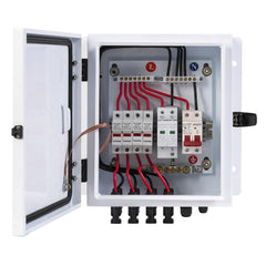ELNUIMEX front panel view showing labeled breakers and tidy layout for quick service