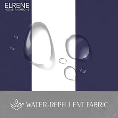 Elrene curtain in patio scene protecting furniture while adding style