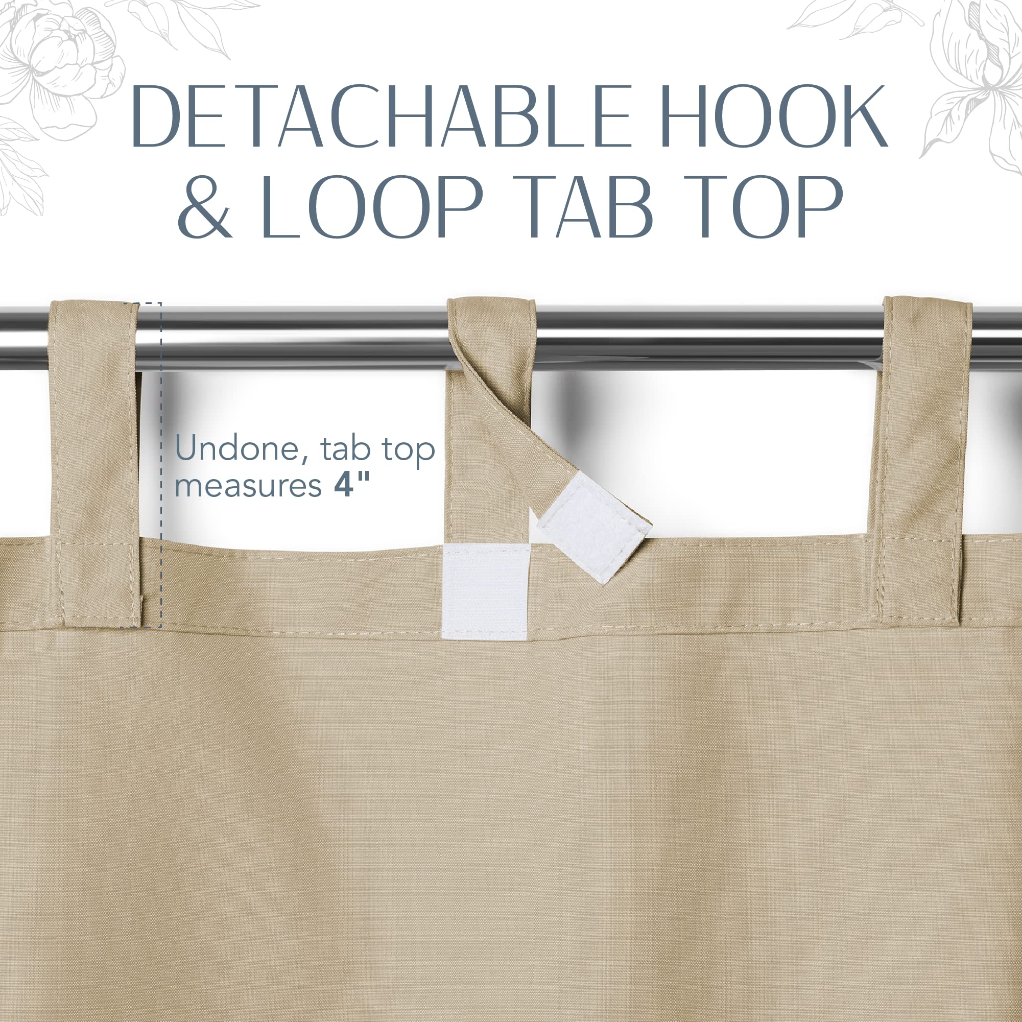 Elrene Matine on indoor window demonstrating neutral taupe that coordinates