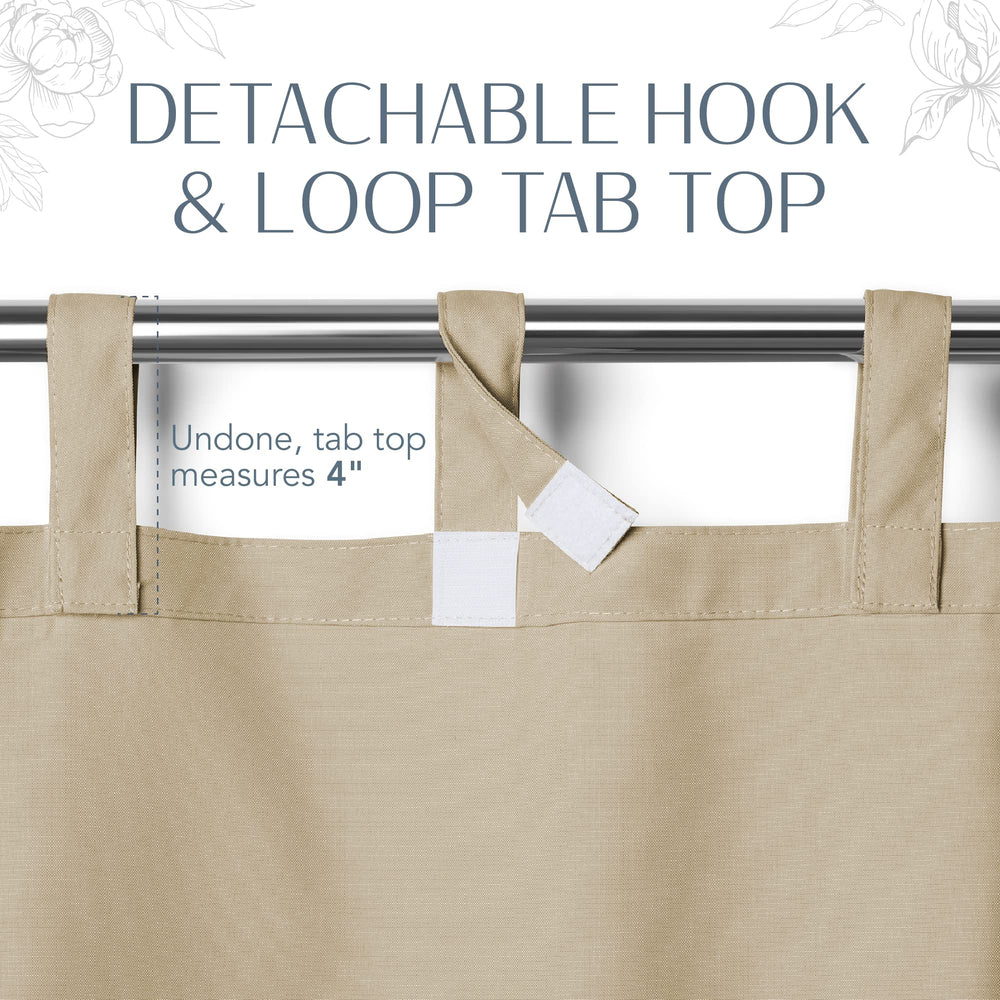 Elrene Matine on indoor window demonstrating neutral taupe that coordinates