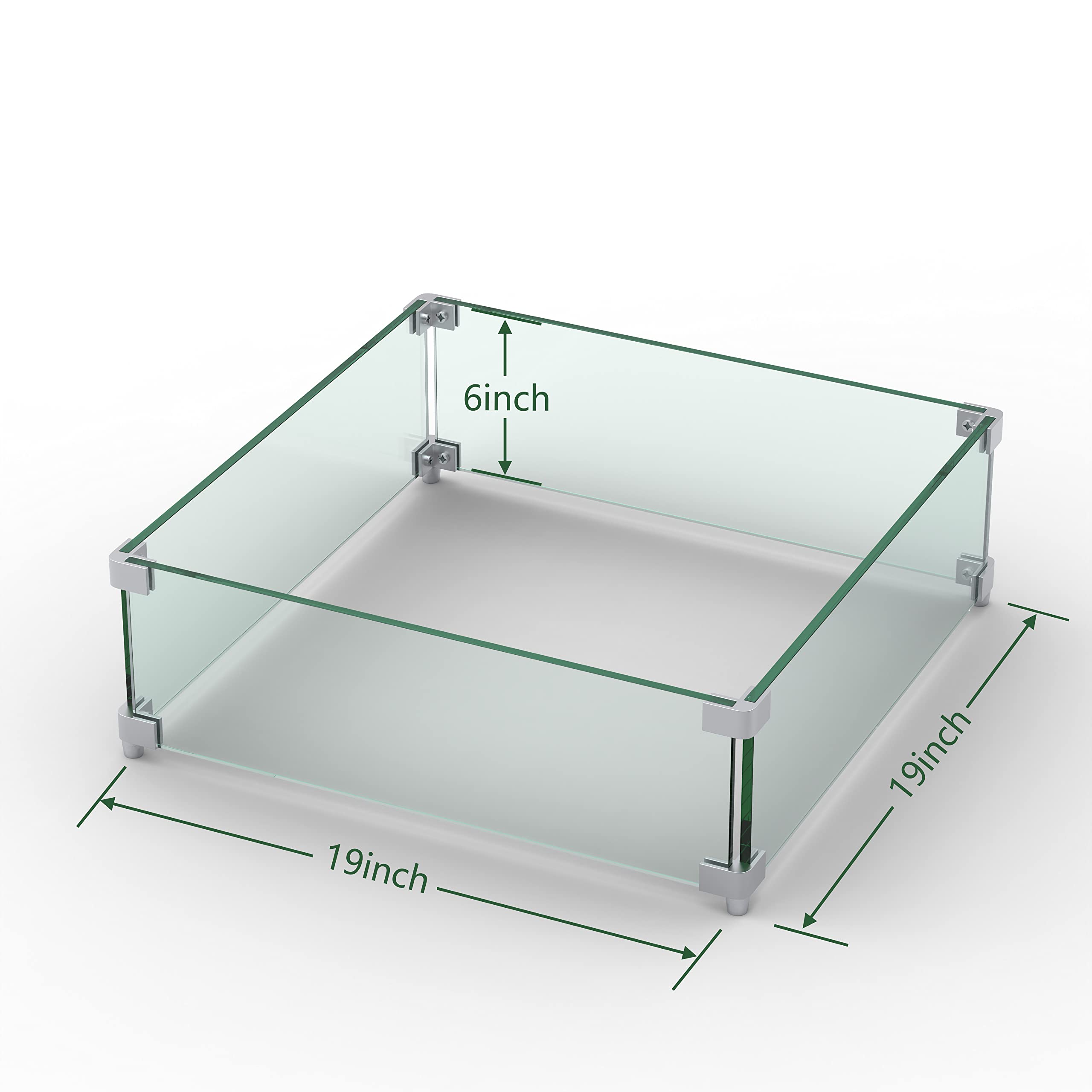 Emardom close-up of polished tempered glass edge showing smooth finish and safer handling