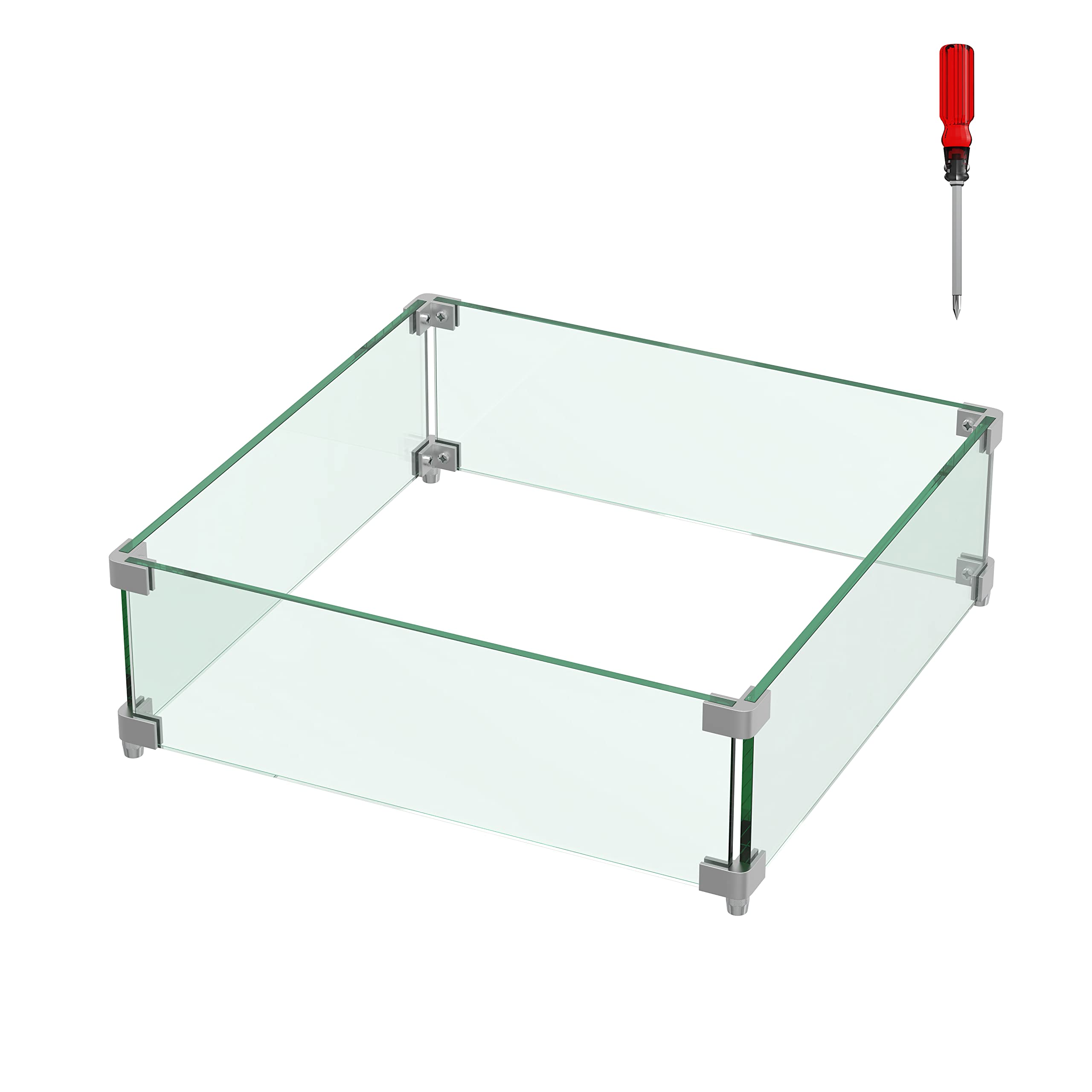 Emardom front view assembled glass guard shows modern protection