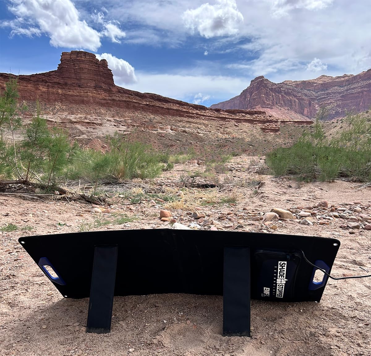 EMFX being carried on trail showing lightweight build and portability benefit