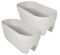 Emsco Group Bloomers front view showing terracotta planter and benefits