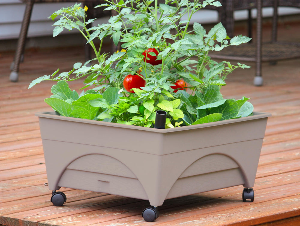 Emsco Group planted city picker on balcony illustrating space-saving urban gardening