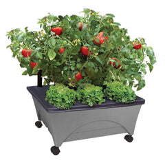 Emsco Group City Picker front view showing compact raised bed and slate finish for space-saving gardening