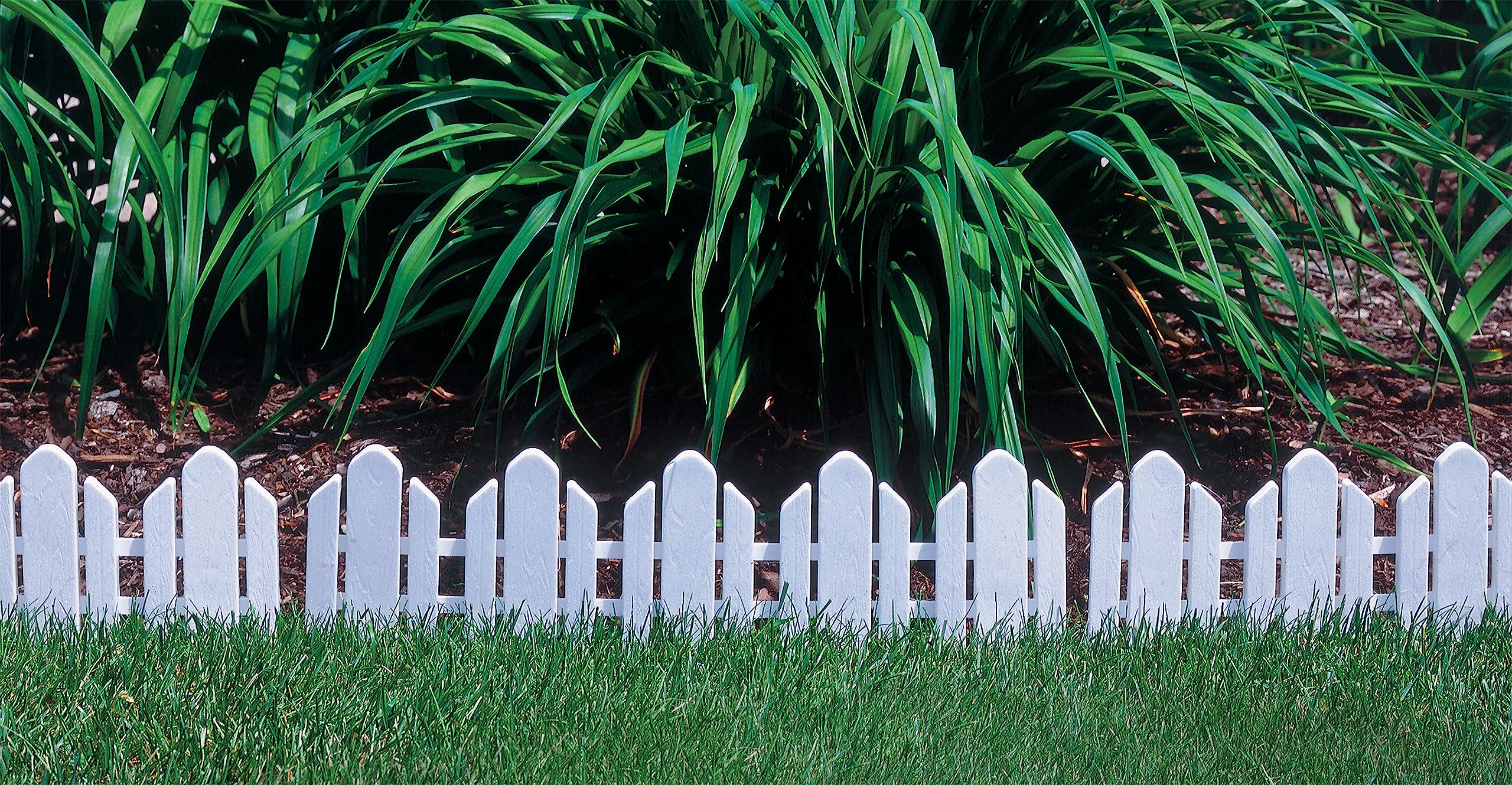 Emsco Group dackers in yard showing scale and low-maintenance garden edging advantage