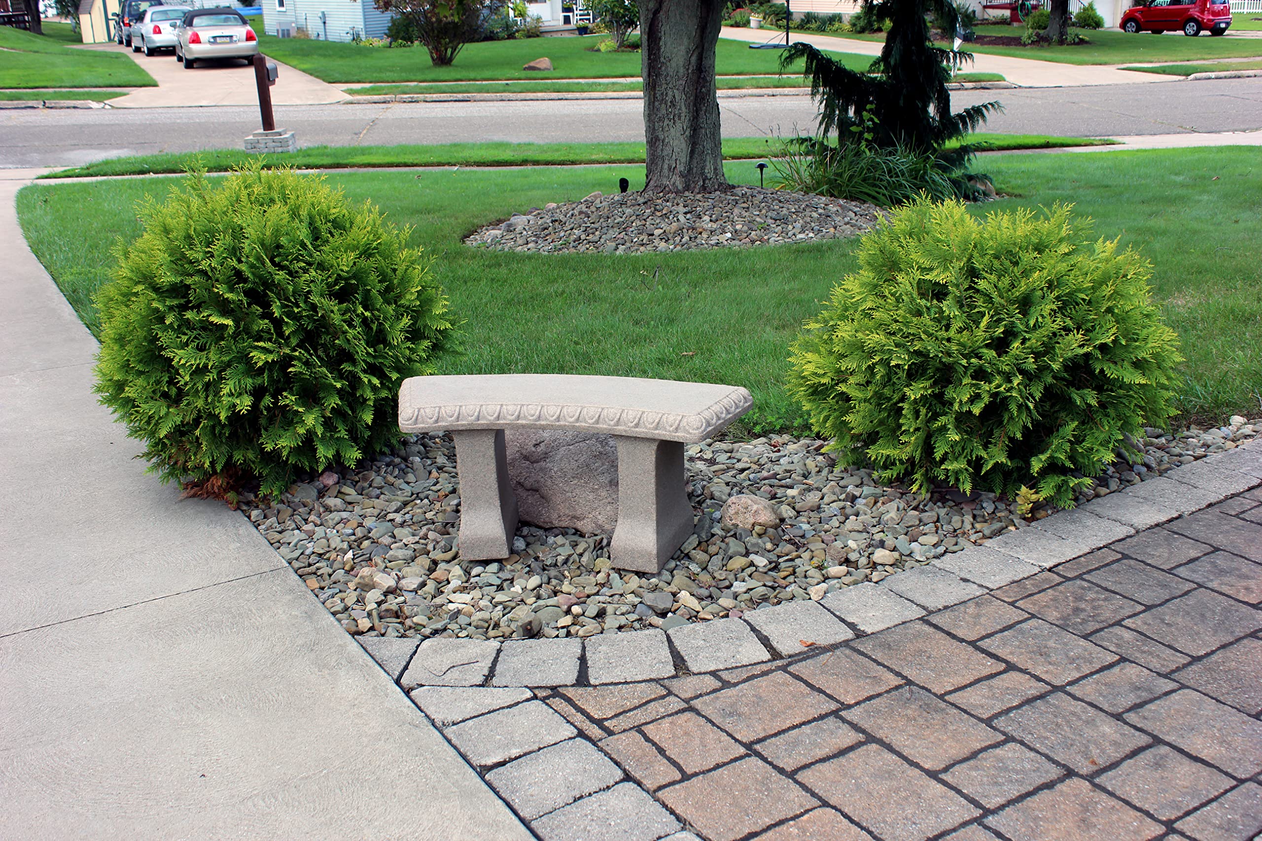 Emsco Group bench placed in garden demonstrating outdoor styling benefit