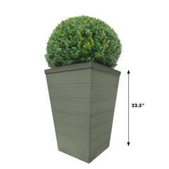 Emsco Group planter paired on porch demonstrating scale and style