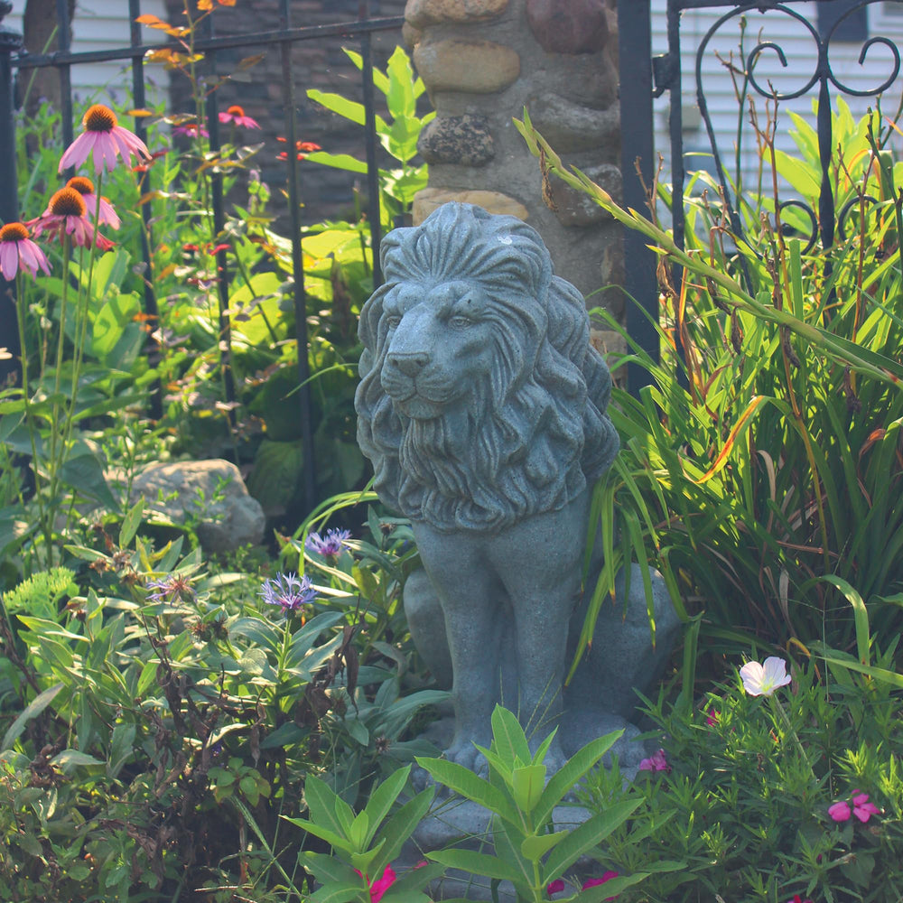 Emsco Group guardian lion close-up of textured granite-look surface for realism