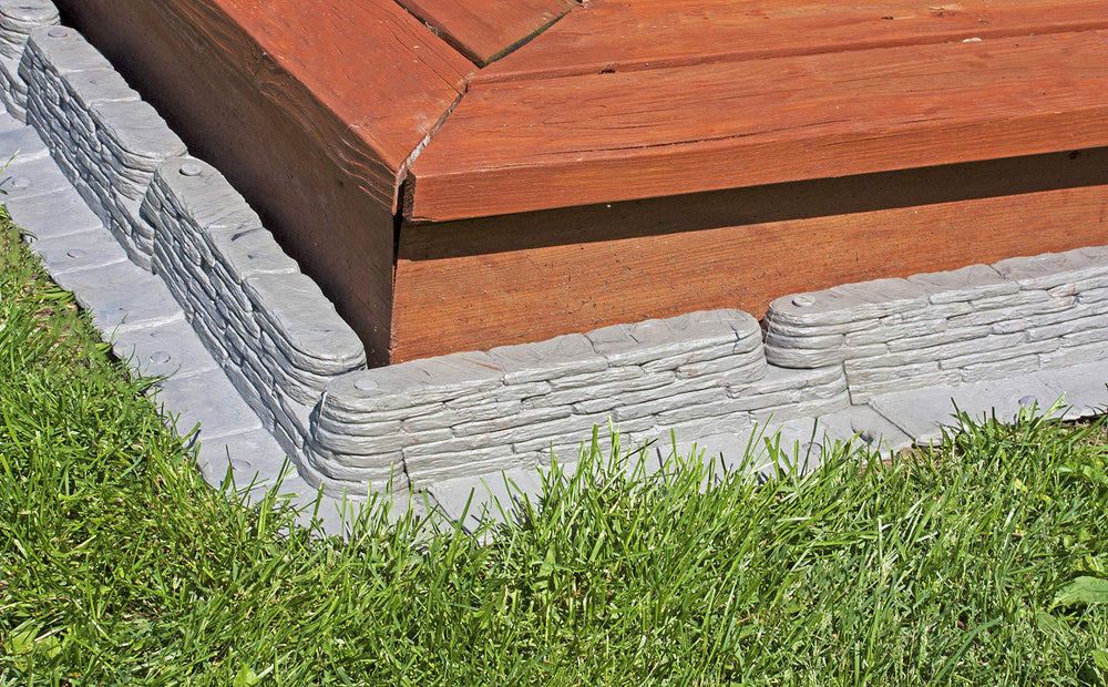 Emsco Group lifestyle garden scene with edging around bed showing upscale look enhancing landscape
