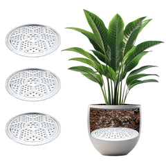 Emsiok front view of 18-inch stainless steel planter insert showing clean finish and fit benefits