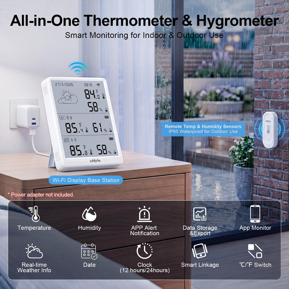 eMylo remote sensor close-up highlighting precise readings and fast updates